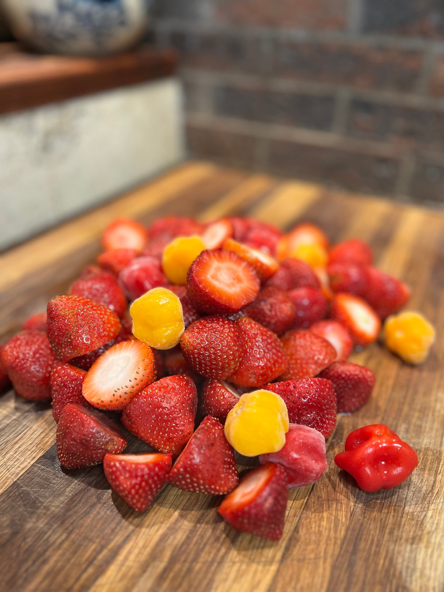 Strawberry Scotch Bonnet Pepper Jelly