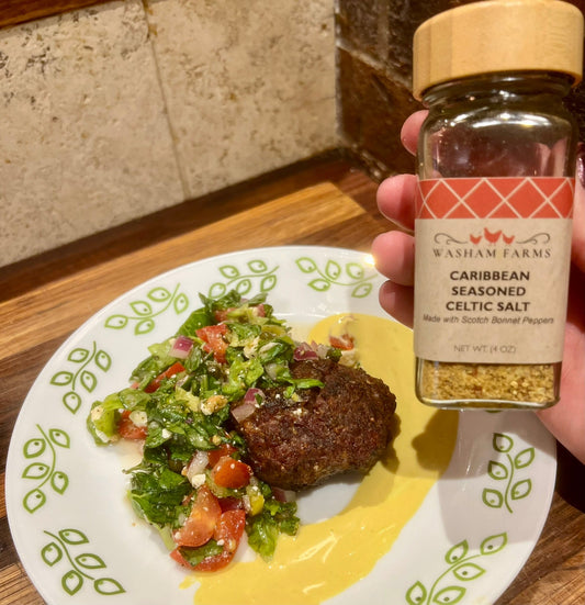Caribbean Burgers with Grilled Pineapple