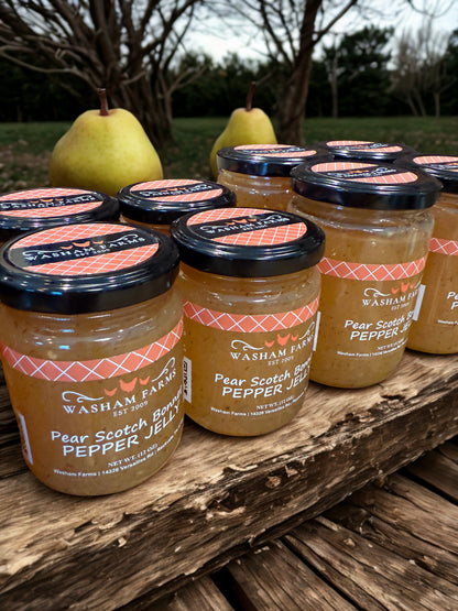 Pear Scotch Bonnet Pepper Jelly